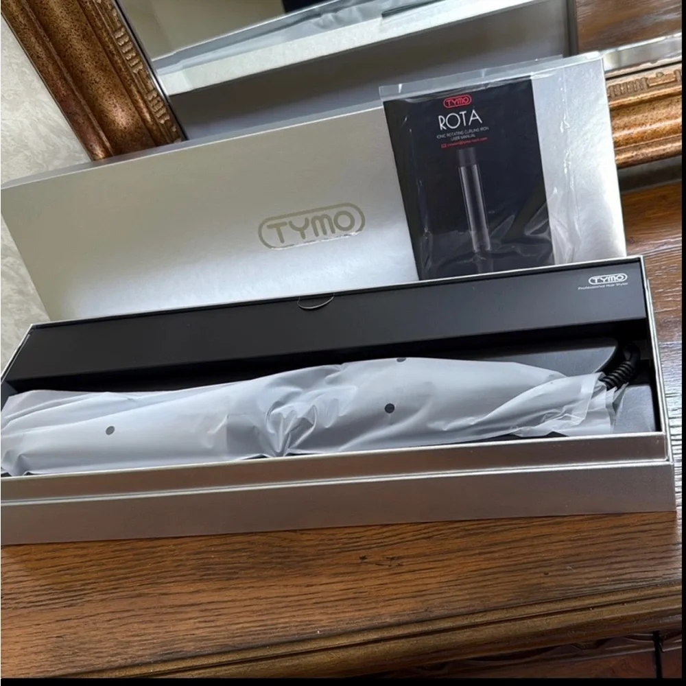 New TYMO ROTA AUTOMATIC Ionic Rotating curling Iron. 1.25” Titanium Barrel.